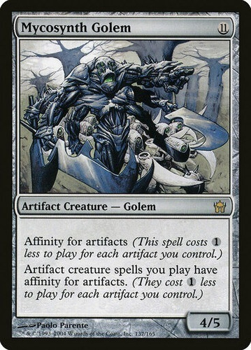 Magic Mtg Mycosynth Golem - Fifth Dawn