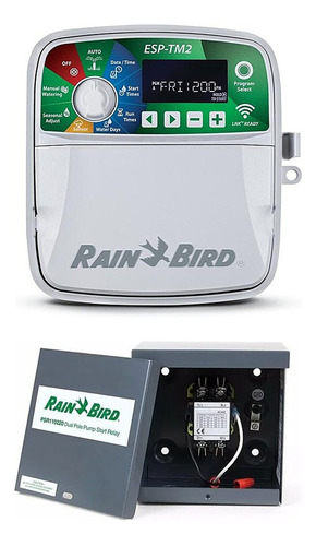 Controlador De Riego Rain Bird 4 Zonas Esp-tm2 Y Arrancador