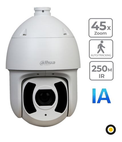 Camara Domo Ptz Ip Dahua 4mp Wizsense 45x Ivs, Smd+ Ir 250mt