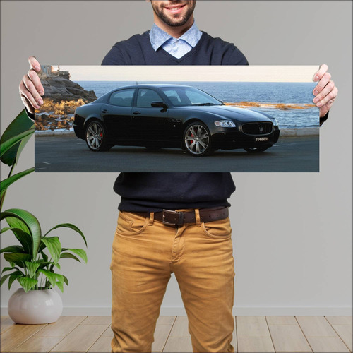 Cuadro 30x80cm Auto 2007 Maserati Quattroporte S 126