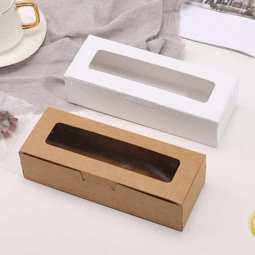 Cajas De Macarrones De 25 Piezas Con Ventana Transparente Ma