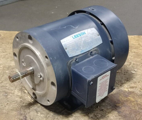 New Leeson 1/2 Hp Ac Motor 208-230/460 Vac 3ø 3450 Rpm  Ssv