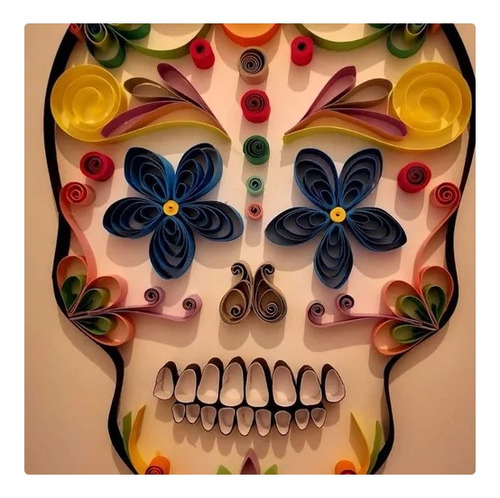 Calavera Grande De Filigrana Dia De Muertos,deco-altares.