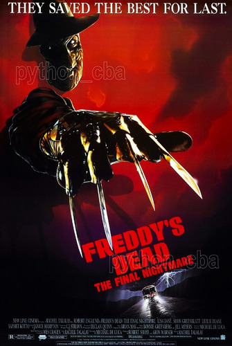 Pósters Saga Pesadilla Calle Elm - Freddy Krueger 6 A 9