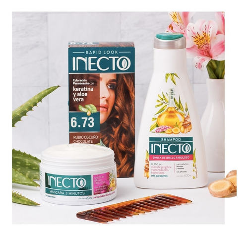 Kit De Tintura Inecto Rubio Claro Arena Nº 8,1