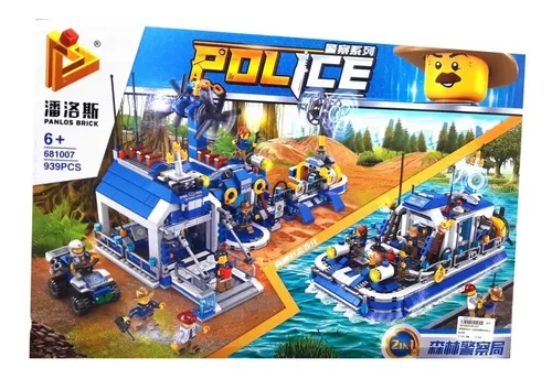Panlos Brick 681007 2 En 1 Police 939 Piezas MercadoLibre