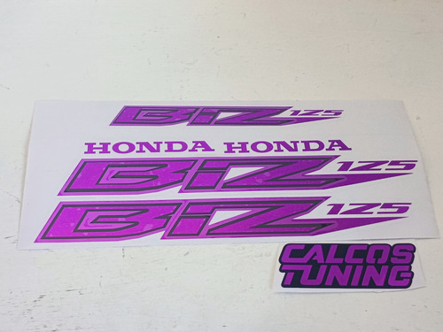 Calco Honda Biz 125 Violeta Cromada