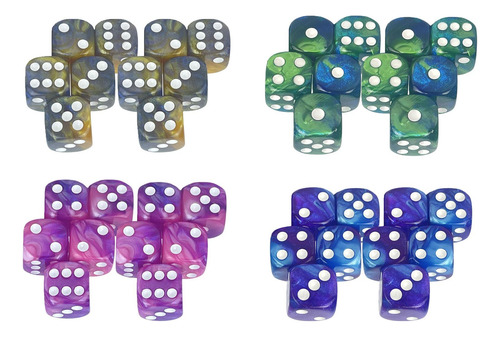 Juego De Dados D6 De 40 Uds., Dados Poliédricos Para