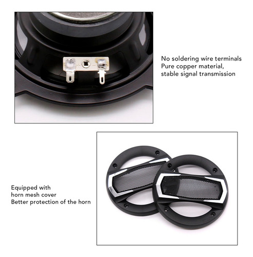 . Bocina For Coche, 1 Par De Altavoces Coaxiales, 350 W