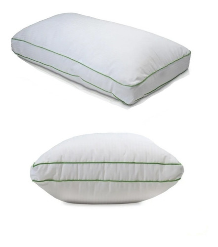 Imagen 2 de 7 de Combo Almohada Nativa 70x40 Fibra Siliconada Fiberball Perca