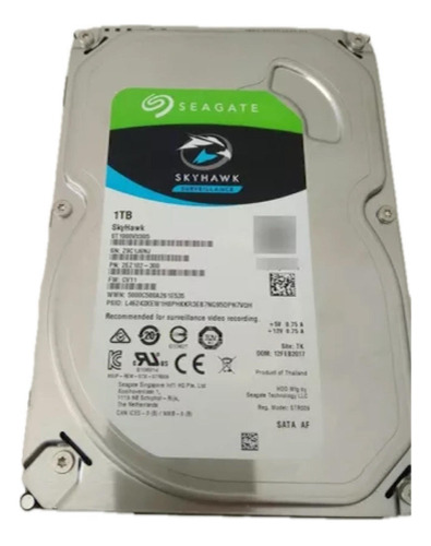 Disco Rigido Seagate Skyhawk 1tb Sata 3