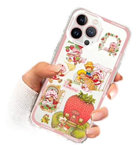 Funda De Teléfono Strawberries Shortcakes Para iPhone 11, 12