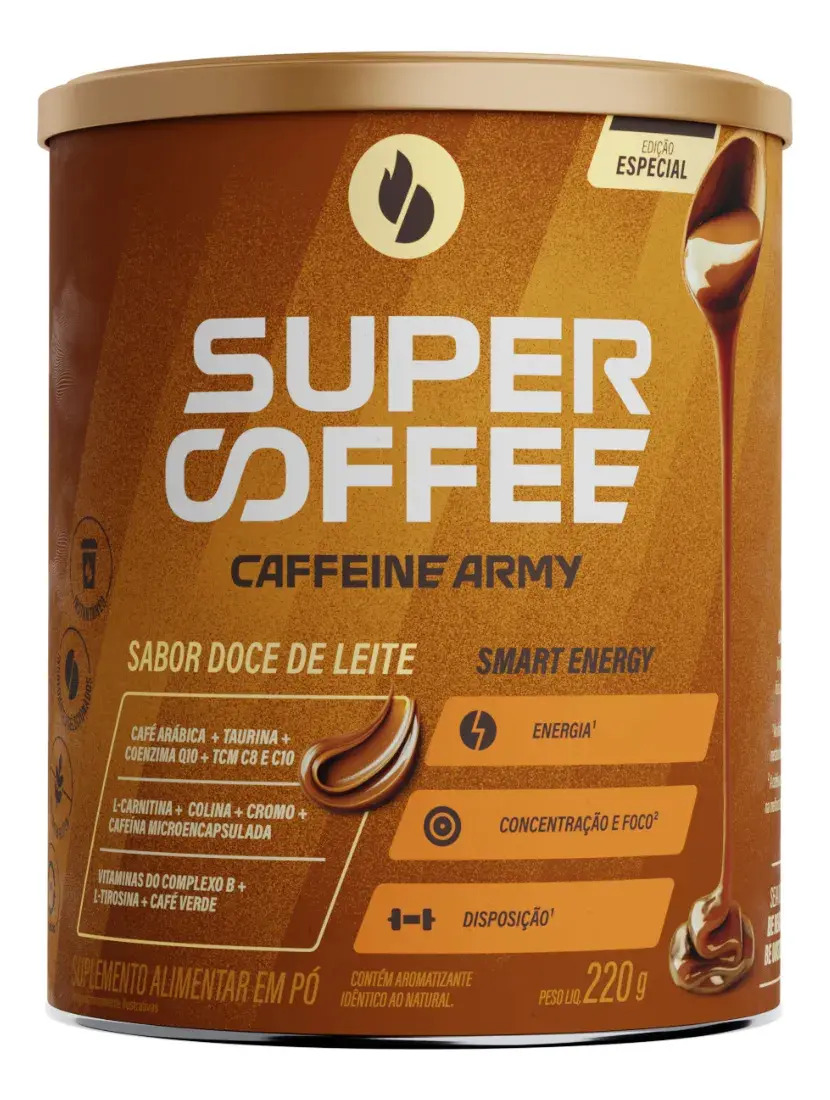 Supercoffee 3.0 Super Coffee (220g) - Caffeine Army Sabor Doce De Leite