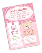 Comprar Convite Digital Chá De Fralda Chá De Bebê Urso 