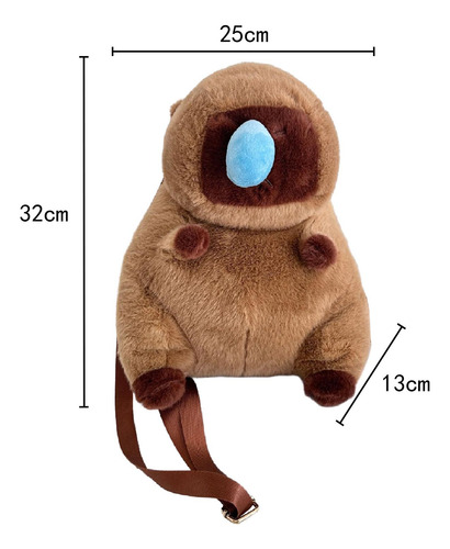 2 Mochila De Capibara De Felpa, Almohada Moderna Para