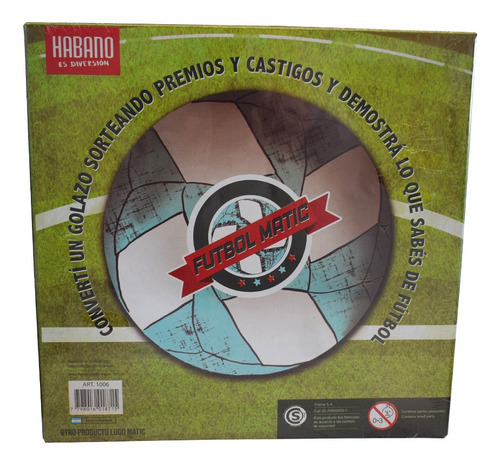 Imagen 2 de 5 de Juego De Mesa Futbol Matic Habano 1006