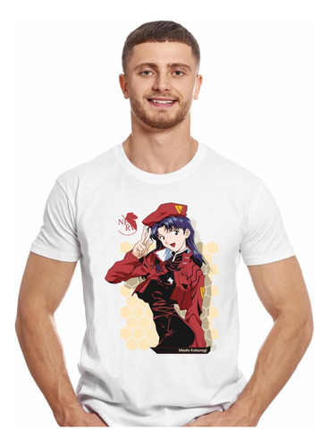 Polera Evangelion Neo Genesis Misato Katsuragi Anime Impresi