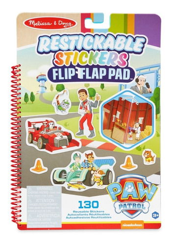 M&d Pad Stickers Reutilizable Paw Patrol - Misiones Clásicas