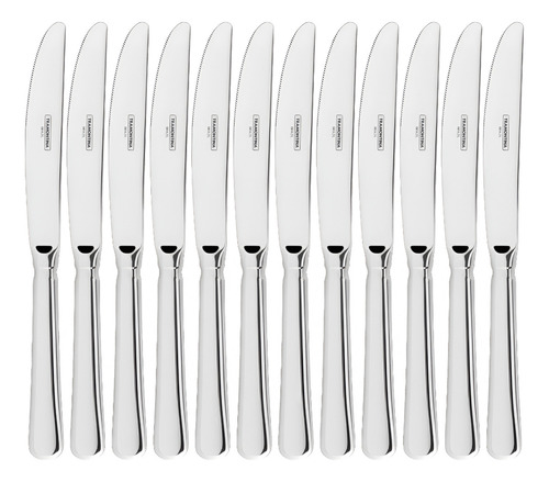 Jogo De Facas Para Sobremesa Tramontina Inox Baguette 12 Pç