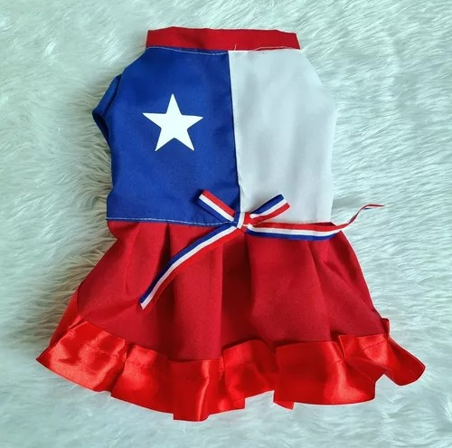 Vestido De Huasa Fiestas Patrias Para Mascotas Perro Gato