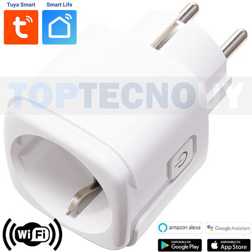 Imagen 2 de 4 de Enchufe Inteligente Schuko Wifi Timer Smartlife Alexa Google