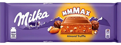 Milka Chocolate 300g Trufado Com Amêndoas Almond Truffle