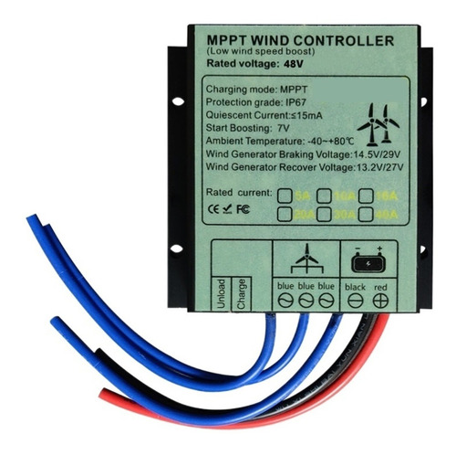 Controlador De Carga De Turbina Eólica Mppt 10a 40a