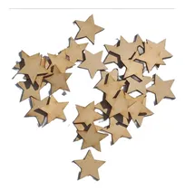 Comprar 100 Estrellas 3cm  Fibrofacil 3cm Mdf Souvenirs 