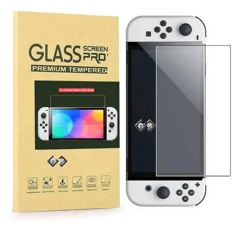 4 Vidrio Templado Protctor Case Para Nintendo Switch Oled