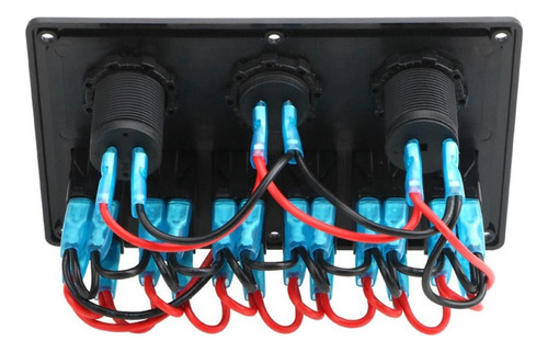 Yu Interruptor De Panel Oscilante Azul De Barra De Luz