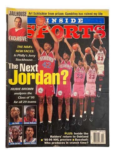 Revista Inside Sports Octubre 1995 Nba Season New Faces