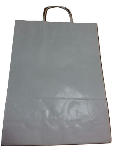 Bolsa Papel Kraft  Blanco 26 X 36 Cm  X 50 Unid