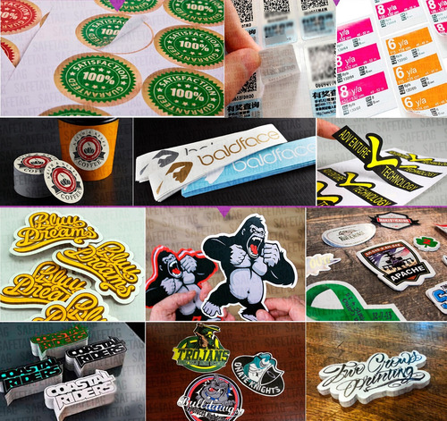 Stickers Etiquetas Plata Dorado Holográfico Hot Stamping Oro