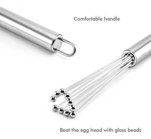 Batidor De Huevos Con Bolas De Acero Inoxidable Para Batir H