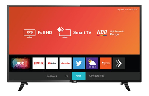 Tv Smart Aoc 43 Pulgadas Full Hd Gtia Oficial 2 Años.