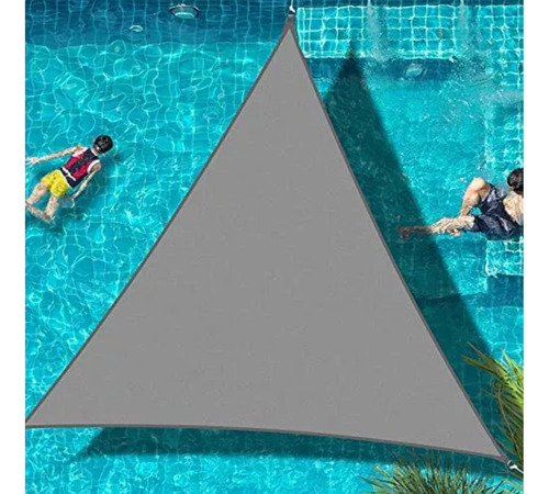 Toldo Triangular Tipo Vela Importado. 3,6x3,6x3,6 Mts. Gris