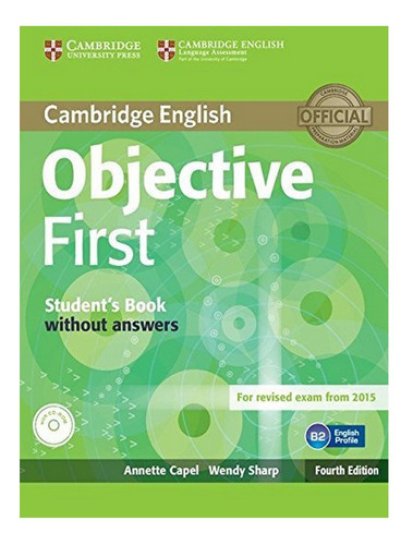 Objective First Student's Book Without Answers With Cd. Eb18