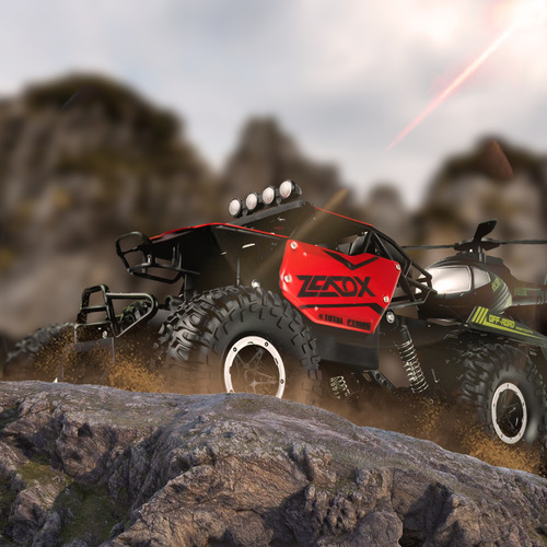 Razer Todo Terreno Con Helicoptero Control Remoto 633-5