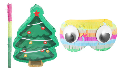 1 Juego De Piñatas Con Forma De Árbol De Navidad Para Fiesta