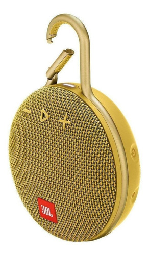 Imagen 2 de 3 de Parlante JBL Clip 3 portátil con bluetooth mustard yellow