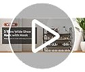 Zapatero Apilable De 3 Niveles Para 16-20 Pares