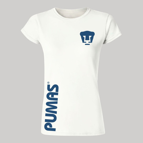 Jersey Playera Fútbol Pumas Unam Mujer Retro Azul Vinil