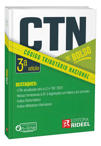 Código Tributário Nacional - Ctn De Bolso 3ª Edição