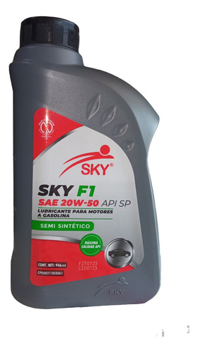 Aceite 20/50 Semi Sintético Sky Por Litro 