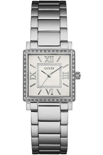 Reloj Guess Para Mujer W0827l1 Tono Plateado En Acero