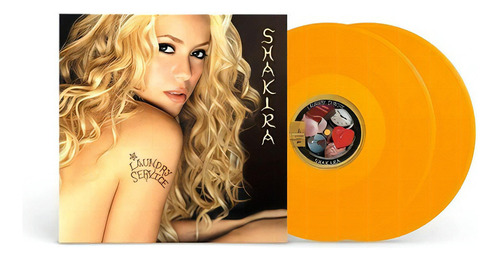 Shakira Laundry Service Vinilo Doble Amarillo Limitado