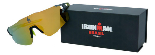 Óculos De Sol Bike Yopp Ironman Uv400 Imb2.1 Lente Amarelo Cor da armação Cinza/Amarelo Cítrico