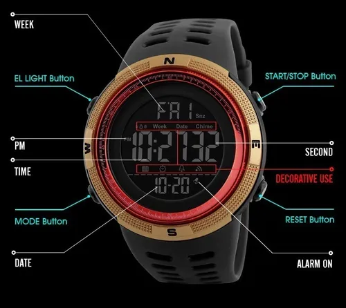 Skmei men's digital dial watch 1251 sales