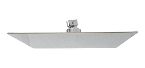 Regadera Cuadrada Cromada En Acero Inox. De 8 Pulgadas