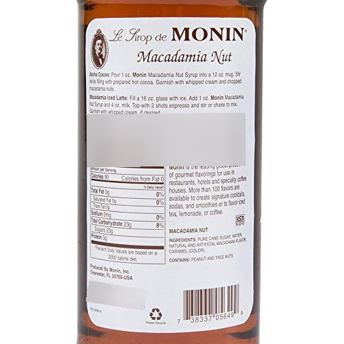 Jarabe De Macadamia Monin 750ml